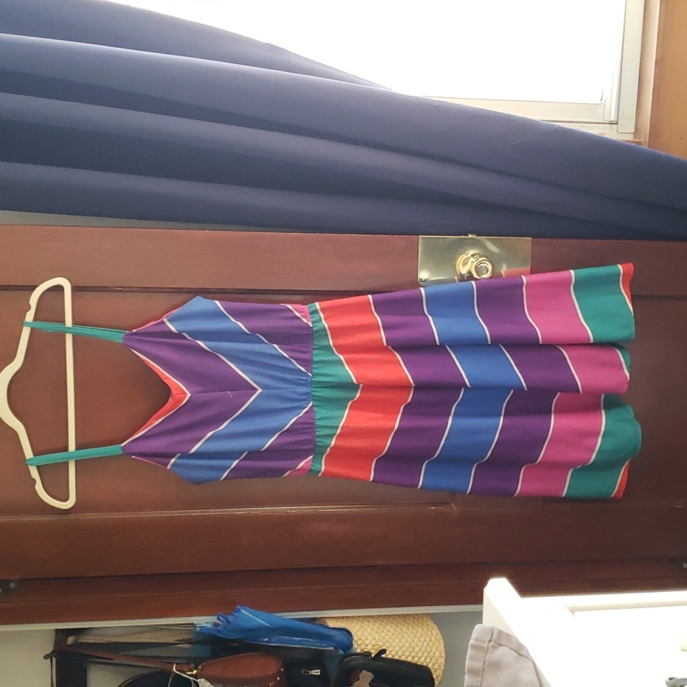 Vintage chevron dress Size 12-14